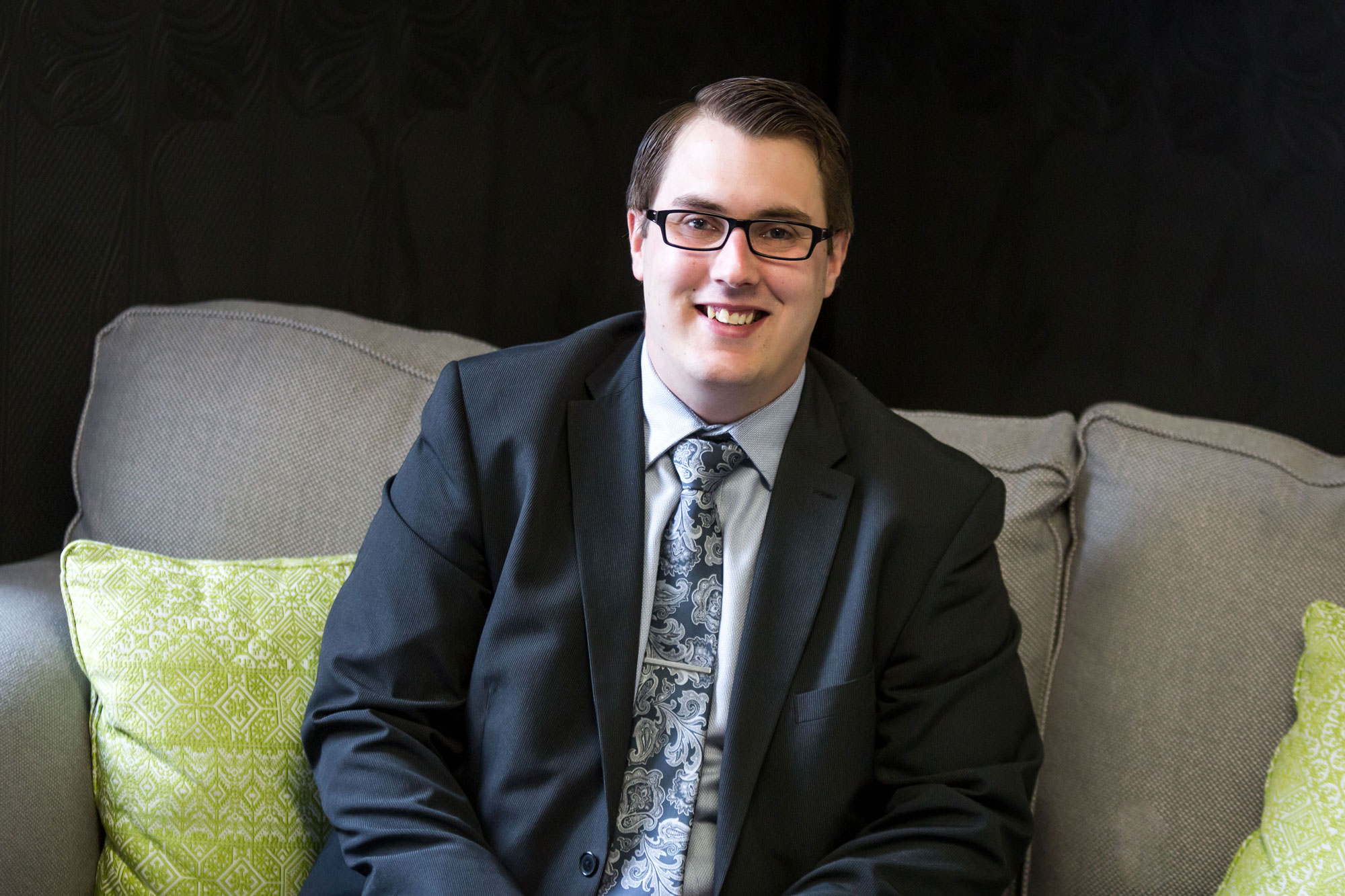 Portrait of Alex Binks, sixth-generation funeral director
